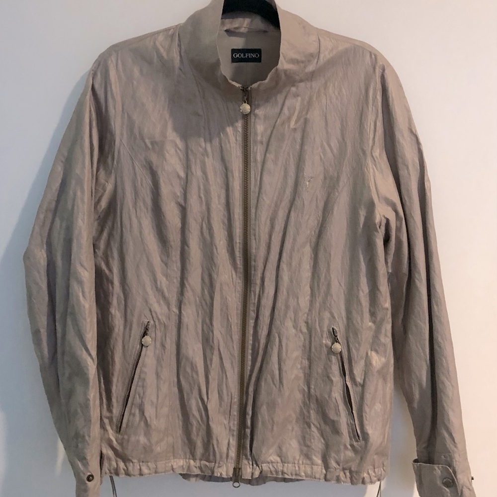 Women’s Golfino jacket in light tan/gold- size 12